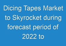 Dicing Tapes Market to Skyrocket during forecast period of 2024 to 2030