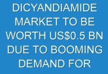 DICYANDIAMIDE MARKET TO BE WORTH US$0.5 BN DUE TO BOOMING DEMAND FOR IMPROVING PHARMACEUTICAL INDUSTRY