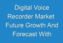 Digital Voice Recorder Market Future Growth And Forecast With Significant Players 2017 – 2024