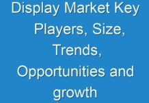 Display Market Key Players, Size, Trends, Opportunities and growth Analysis
