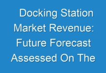 Docking Station Market Revenue: Future Forecast Assessed On The Basis Of How The Market Is Predicted To Grow 2019 – 2027