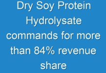Dry Soy Protein Hydrolysate commands for more than 84% revenue share of the market says Fact.MR