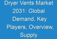 Dryer Vents Market 2031: Global Demand, Key Players, Overview, Supply and Consumption Analysis