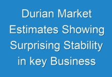 Durian Market Estimates Showing Surprising Stability in key Business Segments till 2028