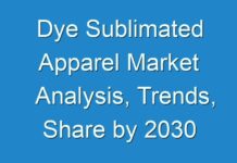 Dye Sublimated Apparel Market Analysis, Trends, Share by 2030