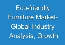 Eco-friendly Furniture Market- Global Industry Analysis, Growth, Trends, and Forecast by 2030