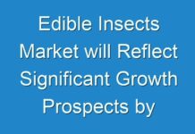 Edible Insects Market will Reflect Significant Growth Prospects by 2024