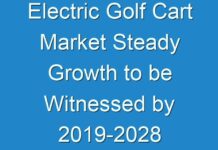 Electric Golf Cart Market Steady Growth to be Witnessed by 2019-2028