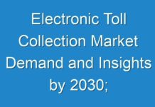 Electronic Toll Collection Market Demand and Insights by 2030; COVID-19 to Affect Future Growth Trajectory