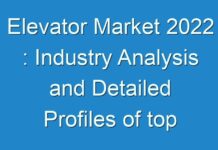 Elevator Market 2024 : Industry Analysis and Detailed Profiles of top Industry Players