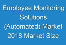 Employee Monitoring Solutions (Automated) Market 2018 Market Size & Growth Rate, Emerging Trends, Main Vendors, and Forecasts 2026