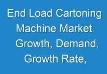 End Load Cartoning Machine Market Growth, Demand, Growth Rate, Competitive Landscape, Future Outlook 2026