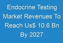 Endocrine Testing Market Revenues To Reach Us$ 10.6 Bn By 2027