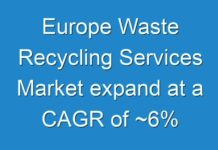 Europe Waste Recycling Services Market expand at a CAGR of ~6%