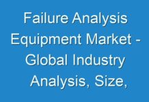Failure Analysis Equipment Market – Global Industry Analysis, Size, Share, Growth, Trends and Forecast