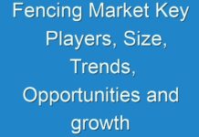 Fencing Market Key Players, Size, Trends, Opportunities and growth Analysis