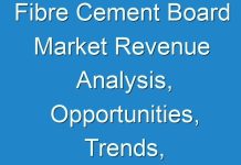 Fibre Cement Board Market Revenue Analysis, Opportunities, Trends, Product Launch, 2024–2027