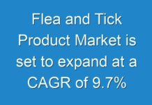 Flea and Tick Product Market is set to expand at a CAGR of 9.7% during forecast period between 2018 to 2026