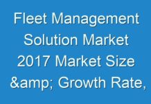 Fleet Management Solution Market 2017 Market Size & Growth Rate, Emerging Trends, Main Vendors, and Forecasts 2025