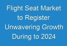 Flight Seat Market to Register Unwavering Growth During to 2024