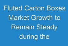Fluted Carton Boxes Market Growth to Remain Steady during the Forecast Period 2031