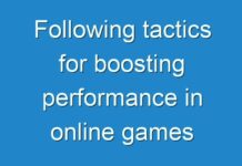 Following tactics for boosting performance in online games