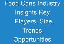 Food Cans Industry Insights Key Players, Size, Trends, Opportunities and growth Analysis