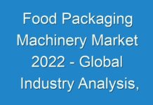Food Packaging Machinery Market 2024 – Global Industry Analysis, Size, Share, Growth, Trends and Forecast 2016 – 2024