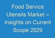 Food Service Utensils Market – Insights on Current Scope 2029