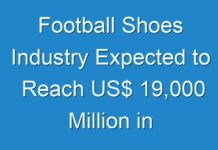 Football Shoes Industry Expected to Reach US$ 19,000 Million in revenue by 2024