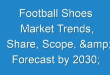Football Shoes Market Trends, Share, Scope, & Forecast by 2030; New TMR Report Explores Impact of COVID-19 Outbreak on Market