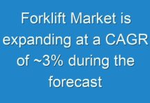 Forklift Market is expanding at a CAGR of ~3% during the forecast period