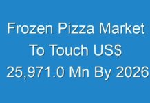 Frozen Pizza Market To Touch US$ 25,971.0 Mn By 2026