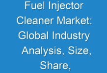 Fuel Injector Cleaner Market: Global Industry Analysis, Size, Share, Growth, Trends, and Forecast 2027