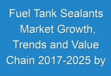 Fuel Tank Sealants Market Growth, Trends and Value Chain 2017-2025 by TMR