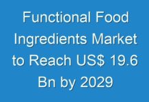 Functional Food Ingredients Market to Reach US$ 19.6 Bn by 2029