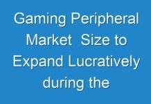 Gaming Peripheral Market Size to Expand Lucratively during the Forecast Period 2027