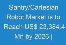 Gantry/Cartesian Robot Market is to Reach US$ 23,384.4 Mn by 2026 | CAGR of over 13.4%