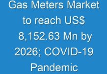 Gas Meters Market to reach US$ 8,152.63 Mn by 2026; COVID-19 Pandemic Set to Drop Sales