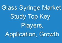 Glass Syringe Market Study Top Key Players, Application, Growth Analysis And Forecasts To 2028