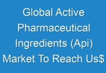 Global Active Pharmaceutical Ingredients (Api) Market To Reach Us$ 257,455.6 Mn By 2026