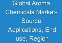 Global Aroma Chemicals Market- Source, Applications, End use, Region and Segment Forecast to 2027