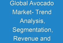 Global Avocado Market- Trend Analysis, Segmentation, Revenue and Forecast to 2026