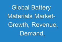 Global Battery Materials Market- Growth, Revenue, Demand, Applications and Forecast Analysis to 2025