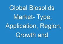 Global Biosolids Market- Type, Application, Region, Growth and Segment Forecast 2016-2026