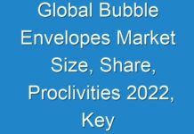 Global Bubble Envelopes Market Size, Share, Proclivities 2024, Key Players Analysis, Recent Development and Growth Chart by 2026