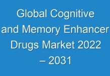 Global Cognitive and Memory Enhancer Drugs Market 2024 – 2031 Explore Future Growth With Top Players