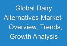 Global Dairy Alternatives Market- Overview, Trends, Growth Analysis and Regional Outlook, 2019-2029