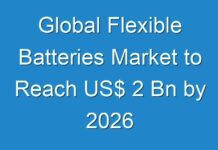 Global Flexible Batteries Market to Reach US$ 2 Bn by 2026