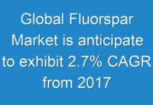 Global Fluorspar Market is anticipate to exhibit 2.7% CAGR from 2017 to 2025